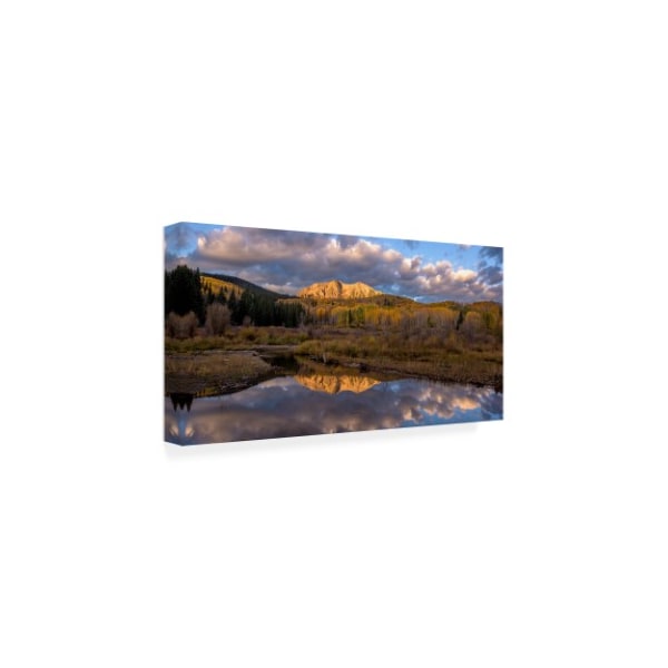 Dan Ballard 'Mountain Reflection 2' Canvas Art,16x32